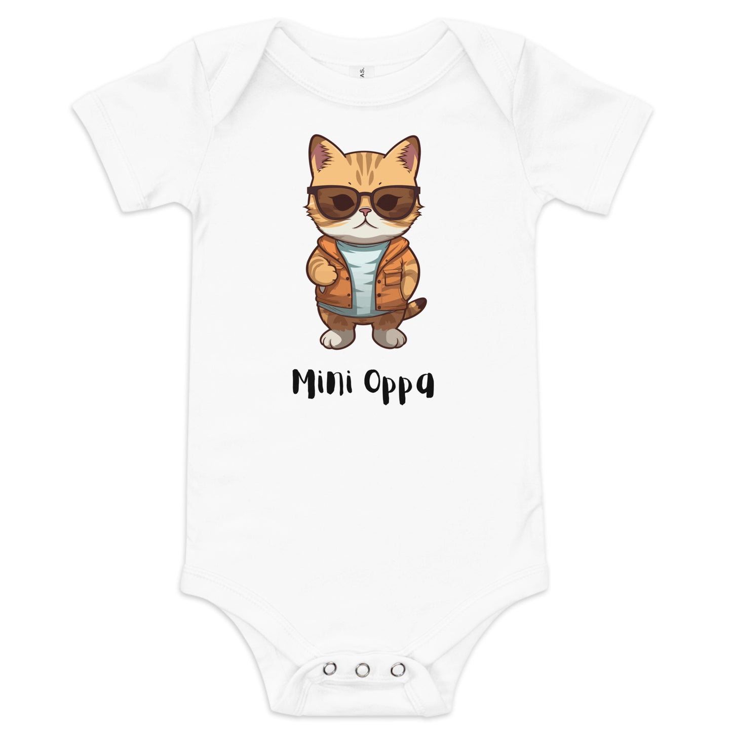 Mini Oppa cat onesie