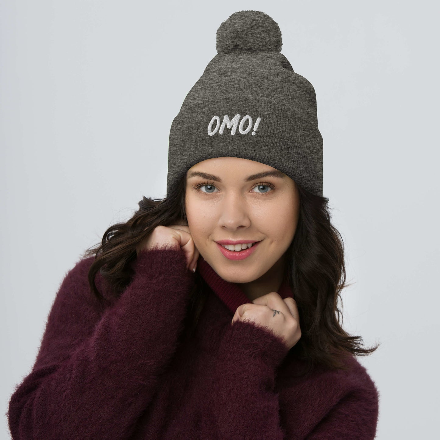 Omo (Oh My) Pom-Pom Beanie