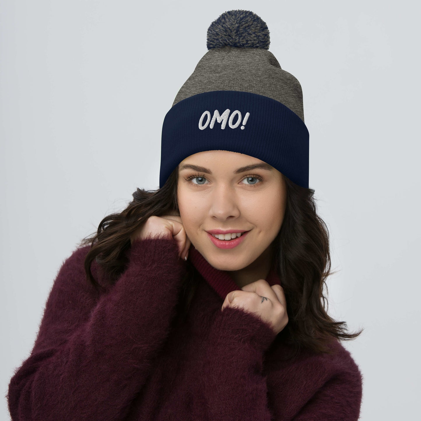 Omo (Oh My) Pom-Pom Beanie