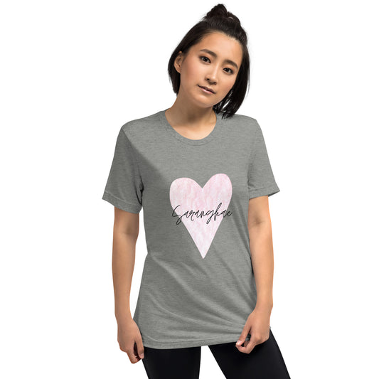 Saranghae pink heart t-shirt