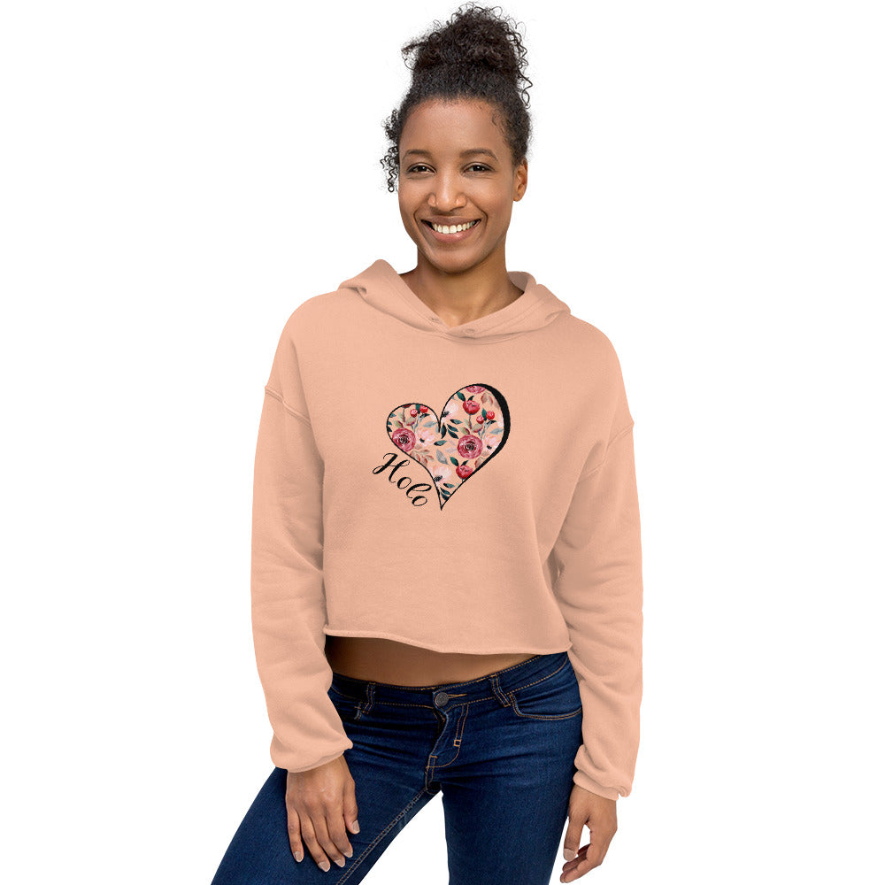 Holo Love Cropped Hoodie