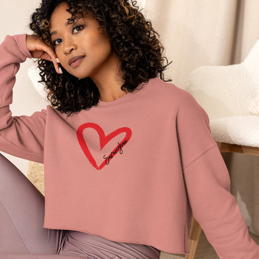 Saranghae (I love you) Crop Sweatshirt